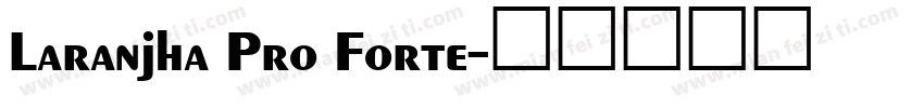 Laranjha Pro Forte字体转换